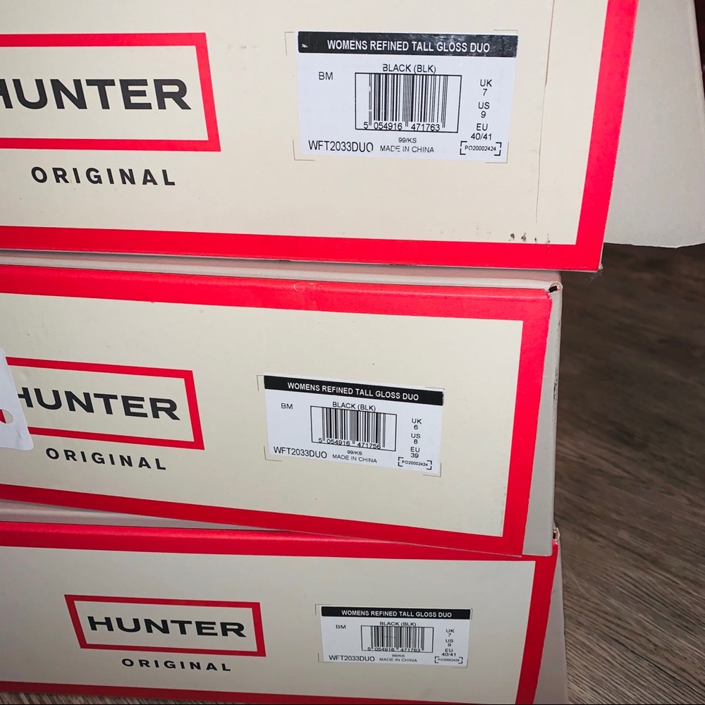 LAST 9! NWT Hunter | Gloss Tall Duo Rain Boot - Picture 11 of 13